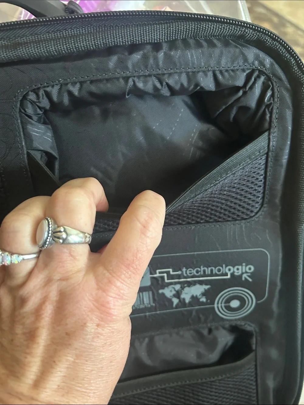 OGIO Black Laptop Messenger Bag with Front Zip Pocket